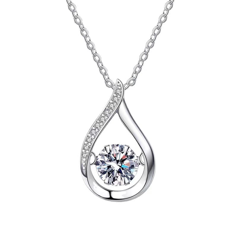 Water drop pendant necklace, view 3