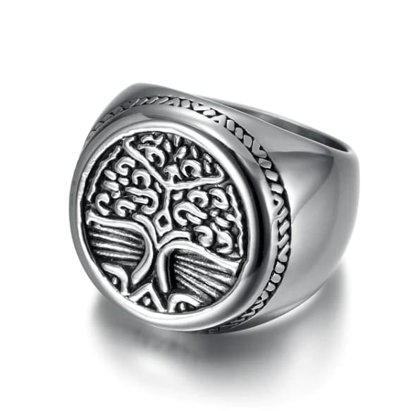 Celtic Tree of Life Stainless Steel Ring, view 1