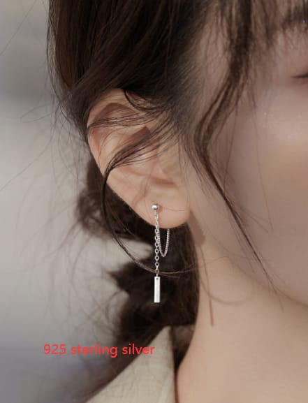 Women's Tassel Simple Stud Earrings, view 1