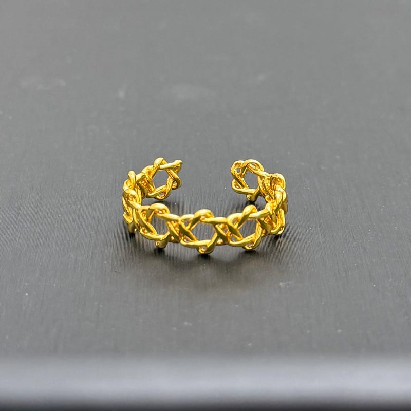 Gold Celtic Knot Eternity Ring, view 1