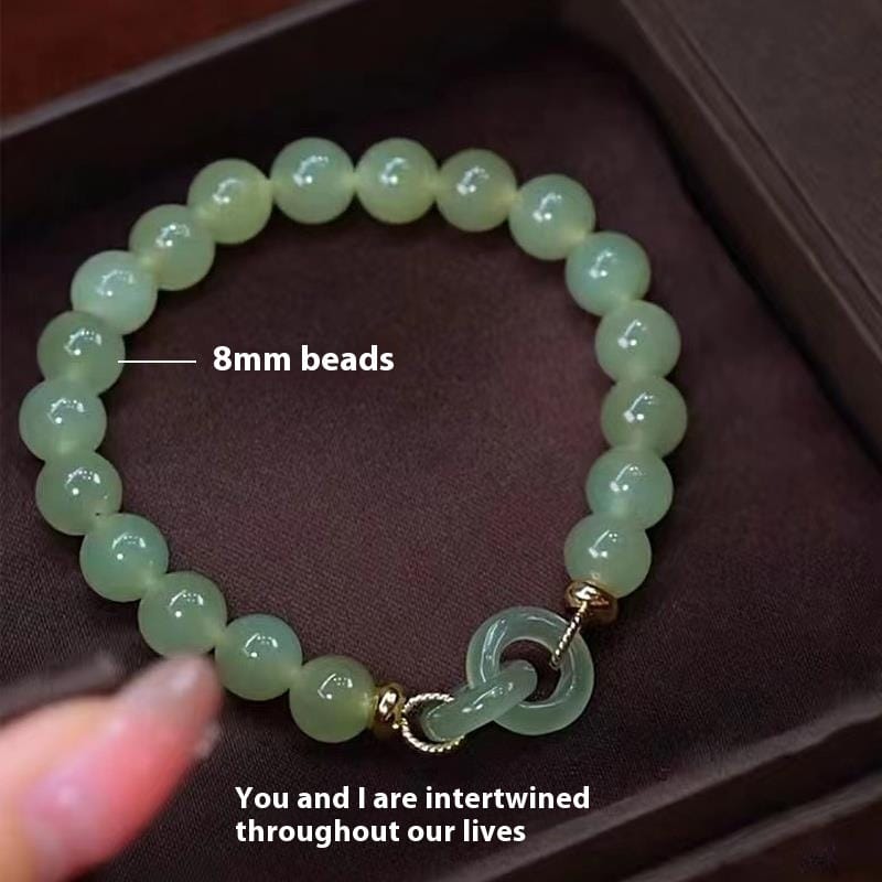 Ring Buckle Chalcedony Simple Bracelet, view 1