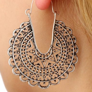 Bohemian Ethnic Drop Earrings, view 1