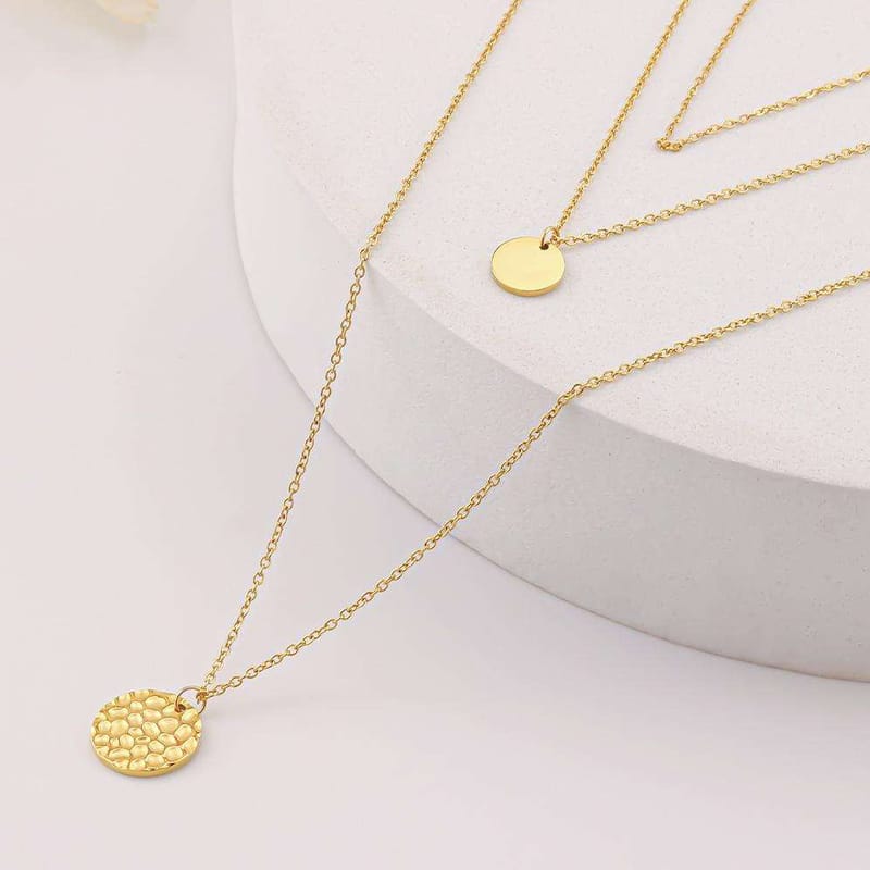 14K Gold Layered Choker Necklace, view 1