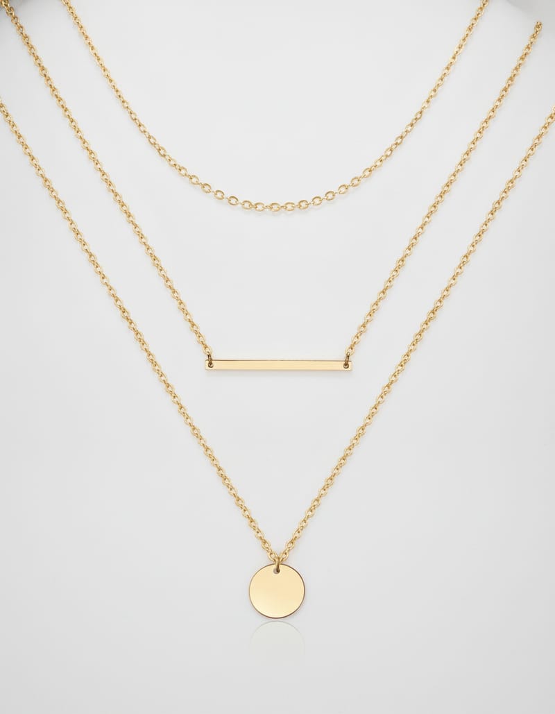 3-Piece Dainty Layered Choker Necklace Set — studio main
