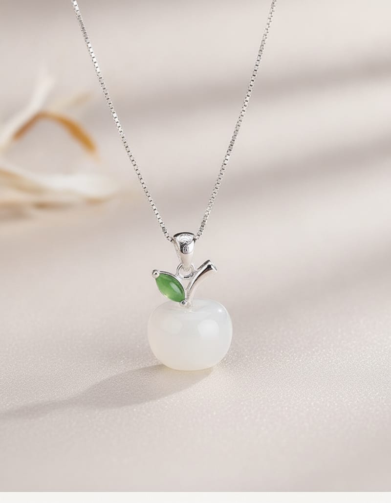 Creative Fashion Hetian Jade Pendant Necklace, view 4