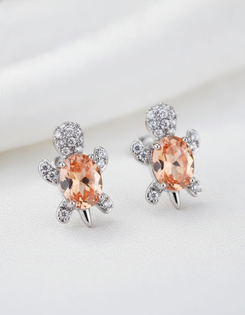 Cute Animal Stud Earrings, black