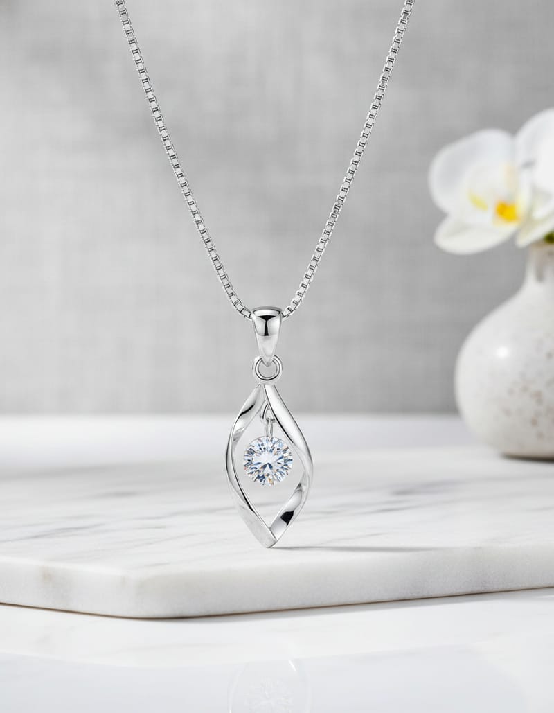 Twisted Zircon Pendant — AI lifestyle