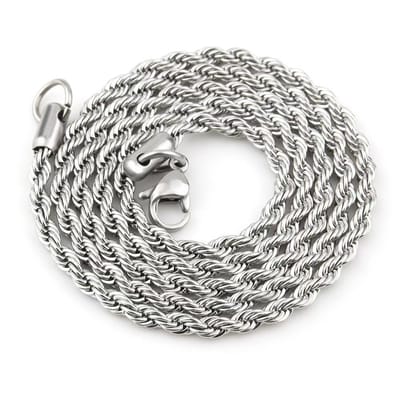 Stainless Steel Twist Chain Necklace