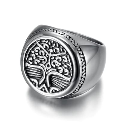 Celtic Tree of Life Stainless Steel Ring