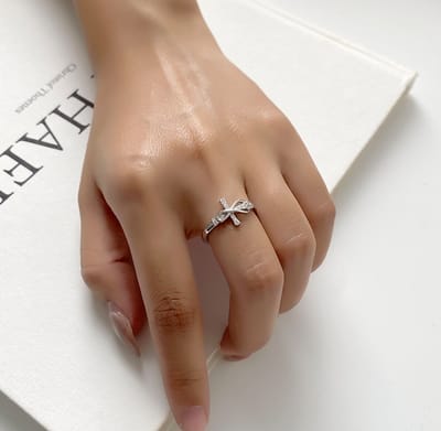 Simple Copper Cross Ring
