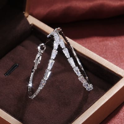 Vintage Zircon Drop Earrings