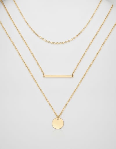 3-Piece Dainty Layered Choker Necklace Set